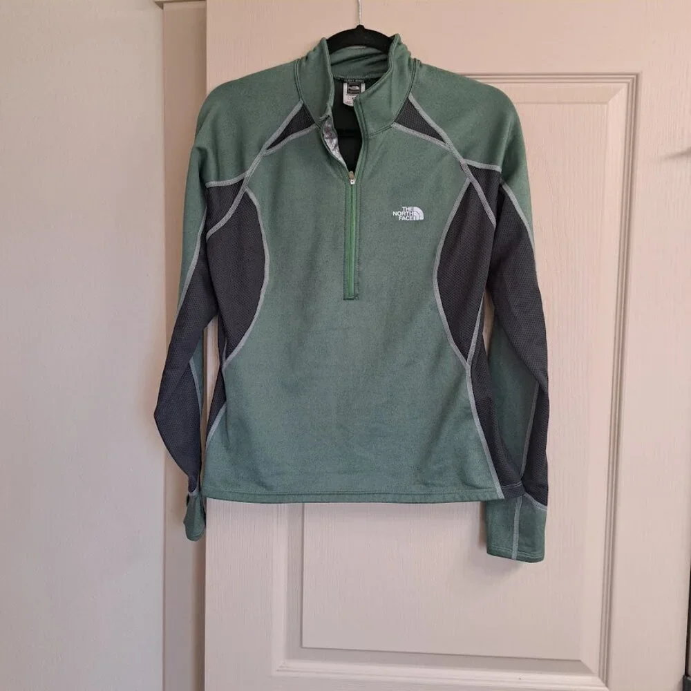 The‎ North Face women's light jacket shirt quarter zip size medium long sleeve